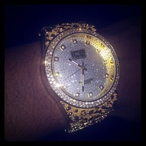 Gold nugget watch